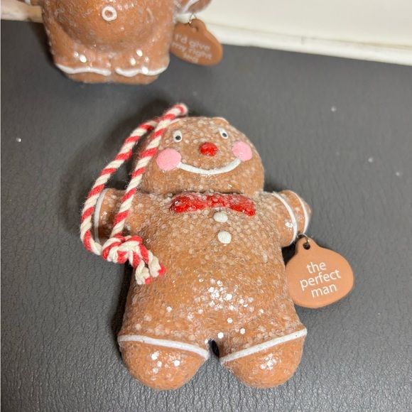 5 Sugared Gingerbreadmen,2 missing the signs in their hands.Excellent Condition - Picture 6 of 8